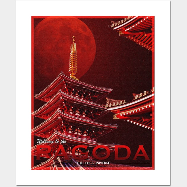 POSTCARD: PAGODA. Wall Art by LFHCS